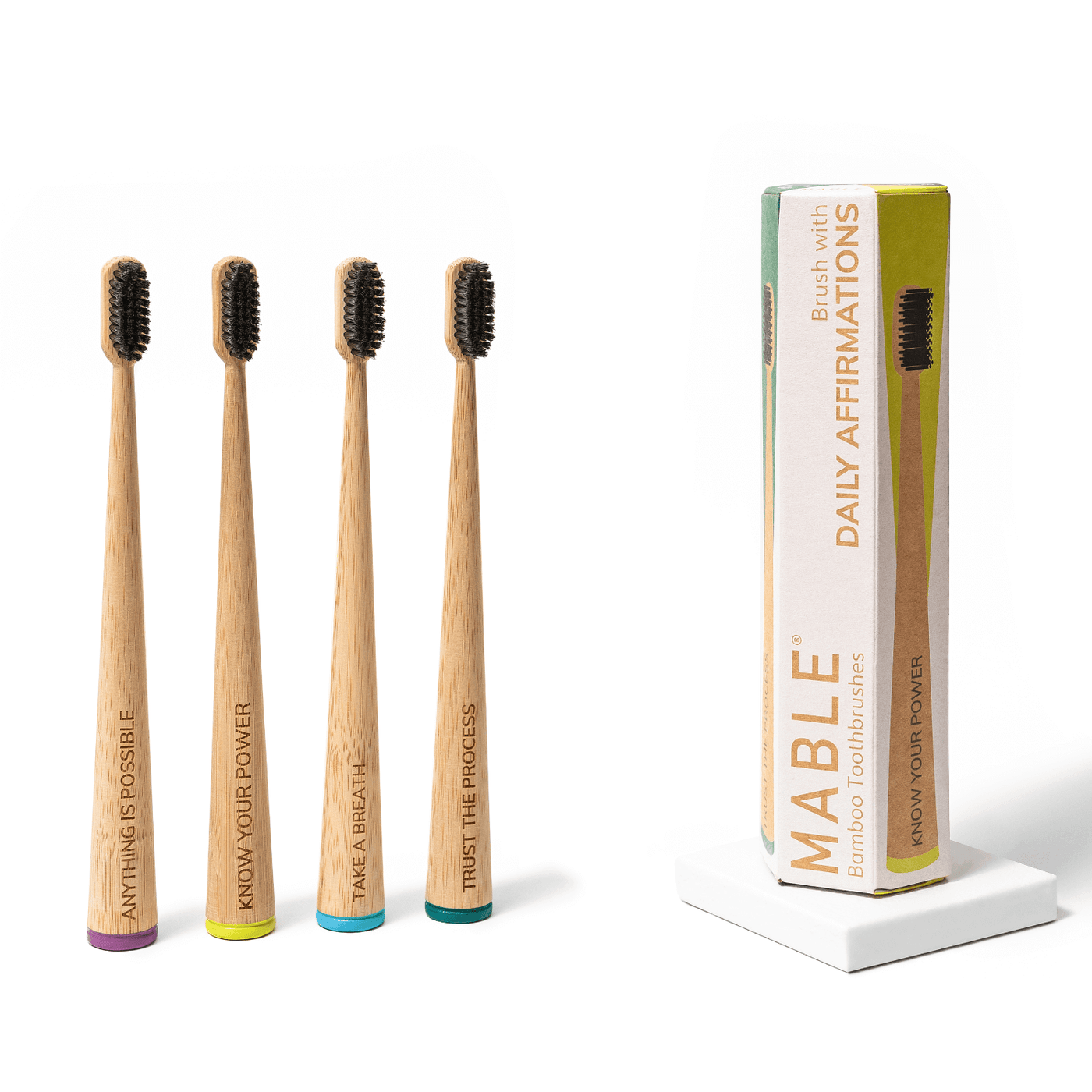 Daily Affirmation Toothbrush Four Pack - Adult Soft