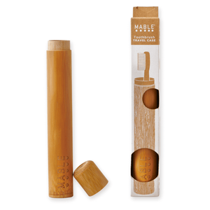 MABLE Toothbrush travel case, toothbrush travel case, toothbrush holder, bamboo travel case, bamboo toothbrush holder, toothbrush protector, travel accessories
