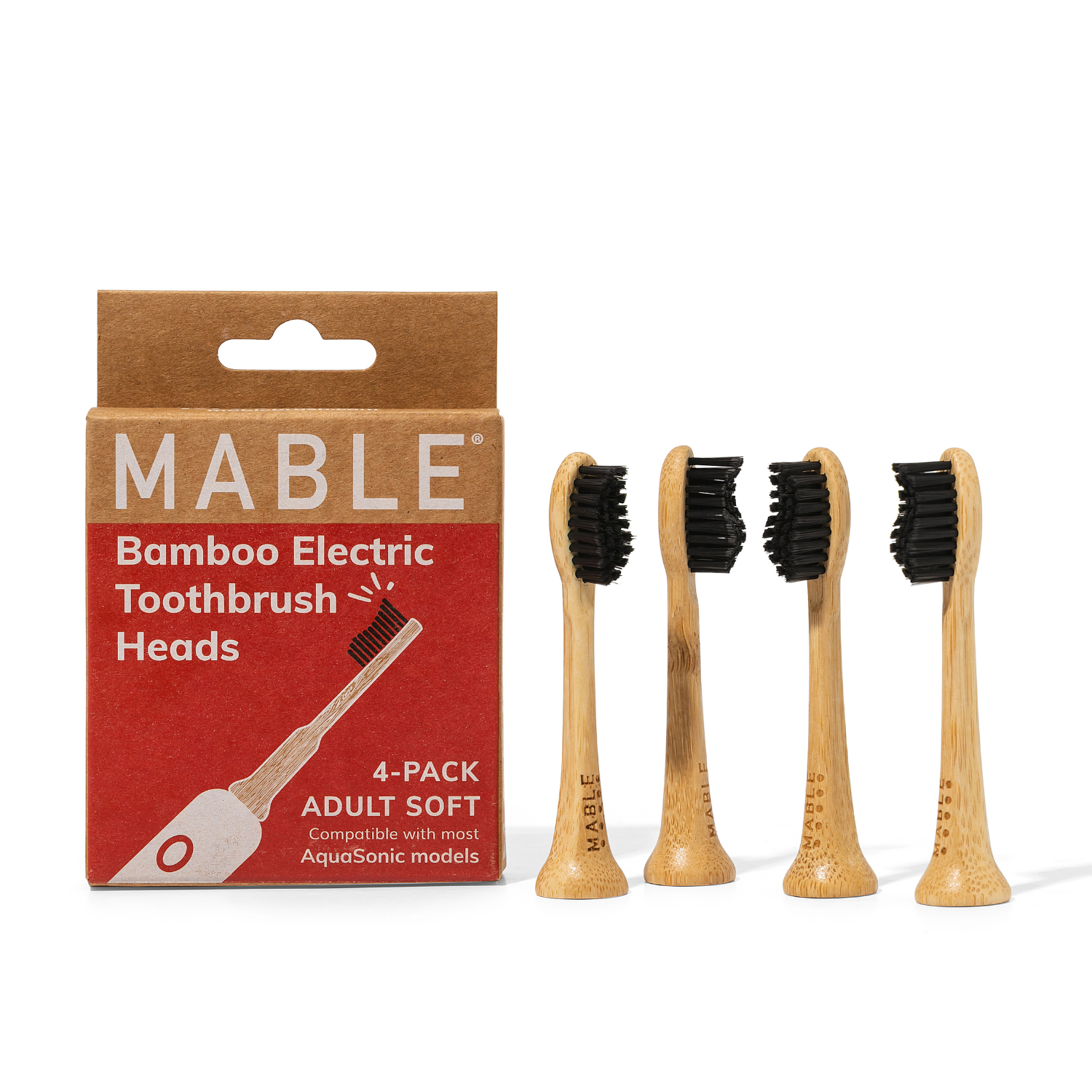 Bamboo Toothbrush Head For AquaSonic